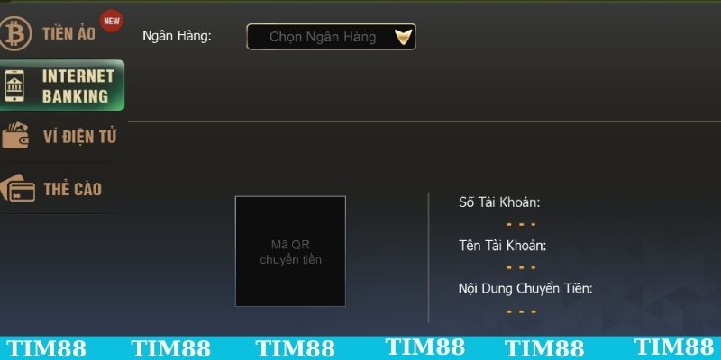 Hướng dẫn nạp tiền TIM88